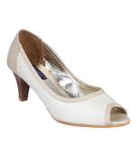 leatherette Stylish Fancy pink heel Sandal For Women