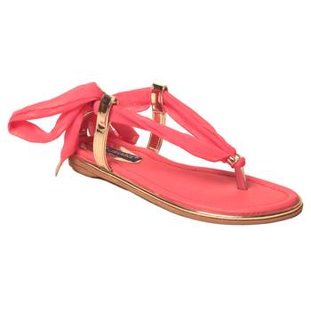 women Synthetic Pink Sandals 1