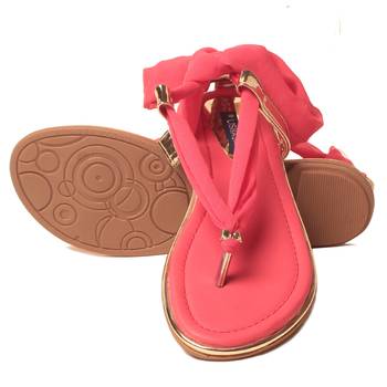 women Synthetic Pink Sandals 5