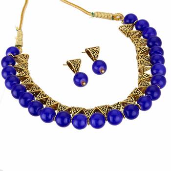 Blue necklaces 4