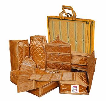 Atorakushon Marriage Set Saree Blouse Cover Pouch dulhan set Storage Organizer Jewellery Kit Make Up Kit Gift Vanity Box 1