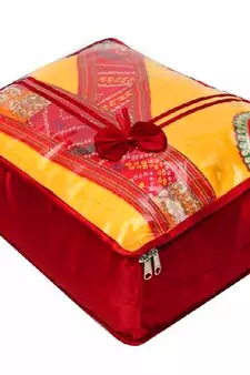 Atorakushon Marriage Set Saree Blouse Cover Pouch dulhan set Storage Organizer Jewellery Kit Make Up Kit Gift Vanity Box