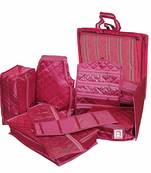 Atorakushon Marriage Set Saree Blouse Cover Pouch dulhan set Storage Organizer Jewellery Kit Make Up Kit Gift Vanity Box