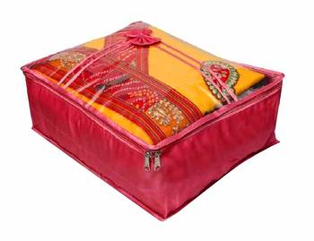 Atorakushon Marriage Set Saree Blouse Cover Pouch dulhan set Storage Organizer Jewellery Kit Make Up Kit Gift Vanity Box 4