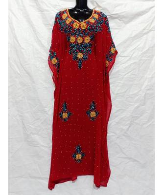 Red  Color Embrodery Farasha 1