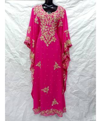 Hot Pink  Color Embrodery Farasha 1