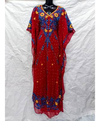 Red  Color Embrodery Farasha 1
