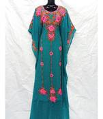 Sky Blue Color Embridery Kaftan