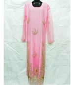 Baby Pink  Color Embroidery Farasha