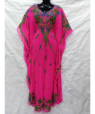Hot Pink  Color Embrodery Farasha 1