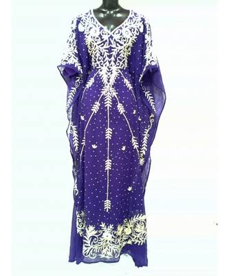 Purple  Color Embrodery Farasha 1