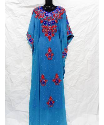 Sky Blue  Color Embroidery Farasha 1