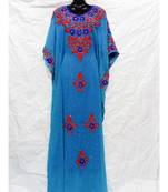 Sky Blue  Color Embroidery Farasha