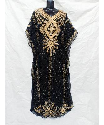 Black  Color Embroidery Farasha 1