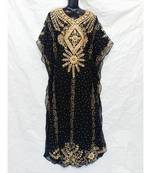 Black  Color Embroidery Farasha