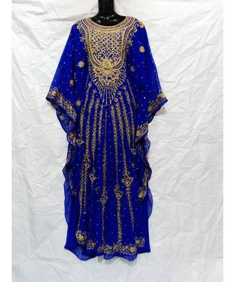 Blue Color Embroidery Farasha 1