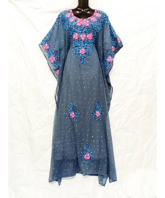 Grey  Color Embroidery Farasha 1