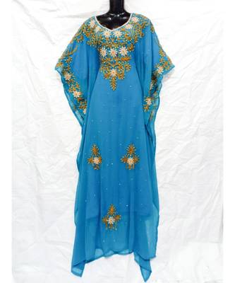 Sky Blue  Color Embroidery Farasha 1