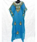 Sky Blue  Color Embroidery Farasha