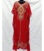 red  COLOR EMBRODERY FARASHA