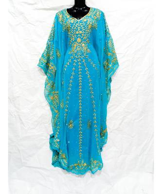 Sky Blue  Color Embroidery Farasha 1