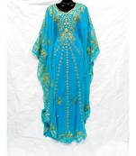 Sky Blue  Color Embroidery Farasha