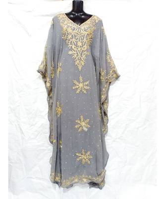Grey  Color Embroidery Farasha 1