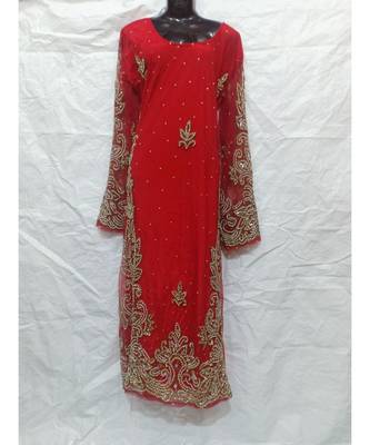 Red  Color Embrodery Farasha 1