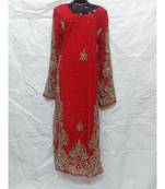 Red  Color Embrodery Farasha
