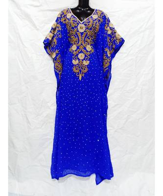 Blue Color Embroidery Farasha 1