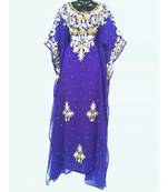 Purple  Color Embrodery Farasha