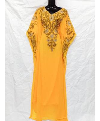 Yellow  Color Embrodery Farasha 1