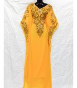 Yellow  Color Embrodery Farasha