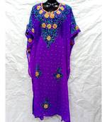 Purple  Color Embrodery Farasha