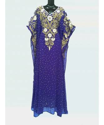 Purple  Color Embrodery Farasha 1