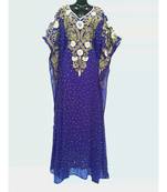Purple  Color Embrodery Farasha