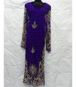Purple  Color Embrodery Farasha