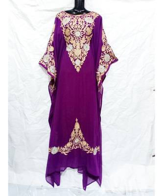 Purple  Color Embrodery Farasha 1