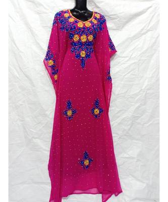 Hot Pink  Color Embrodery Farasha 1