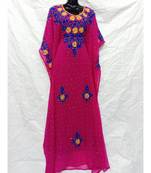 Hot Pink  Color Embrodery Farasha