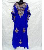 Blue  Color Embroidery Farasha