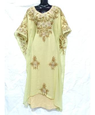 Yellow  Color Embrodery Farasha 1