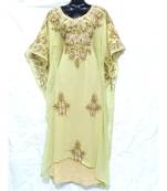 Yellow  Color Embrodery Farasha