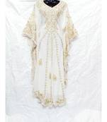 White  Color Embroidery Farasha