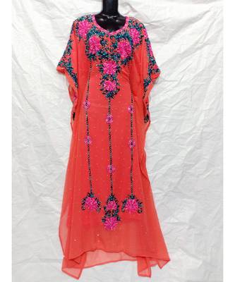 Red  Color Embrodery Farasha 1