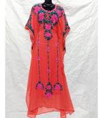 Red  Color Embrodery Farasha