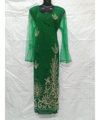 Dark Green  Color Embroidery Farasha 1