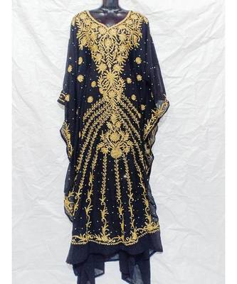 Black  Color Embroidery Farasha 1