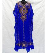 Blue  Color Embroidery Farasha
