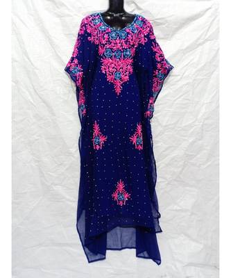 Dark Blue Color Embroidery Farasha 1